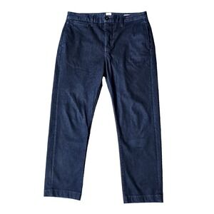 Hiroshi Kato "THE AXE" Slim Chino Navy Denim Size 32 X 26"